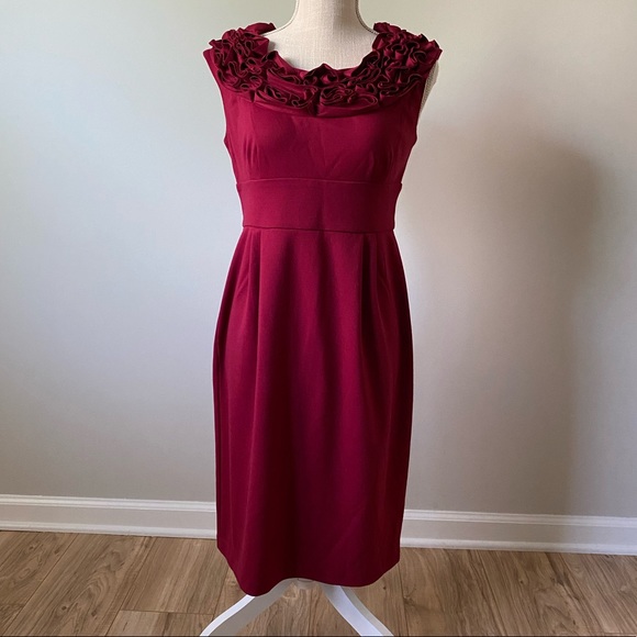 Maggy London Dresses & Skirts - Rosette Sheath Dress
